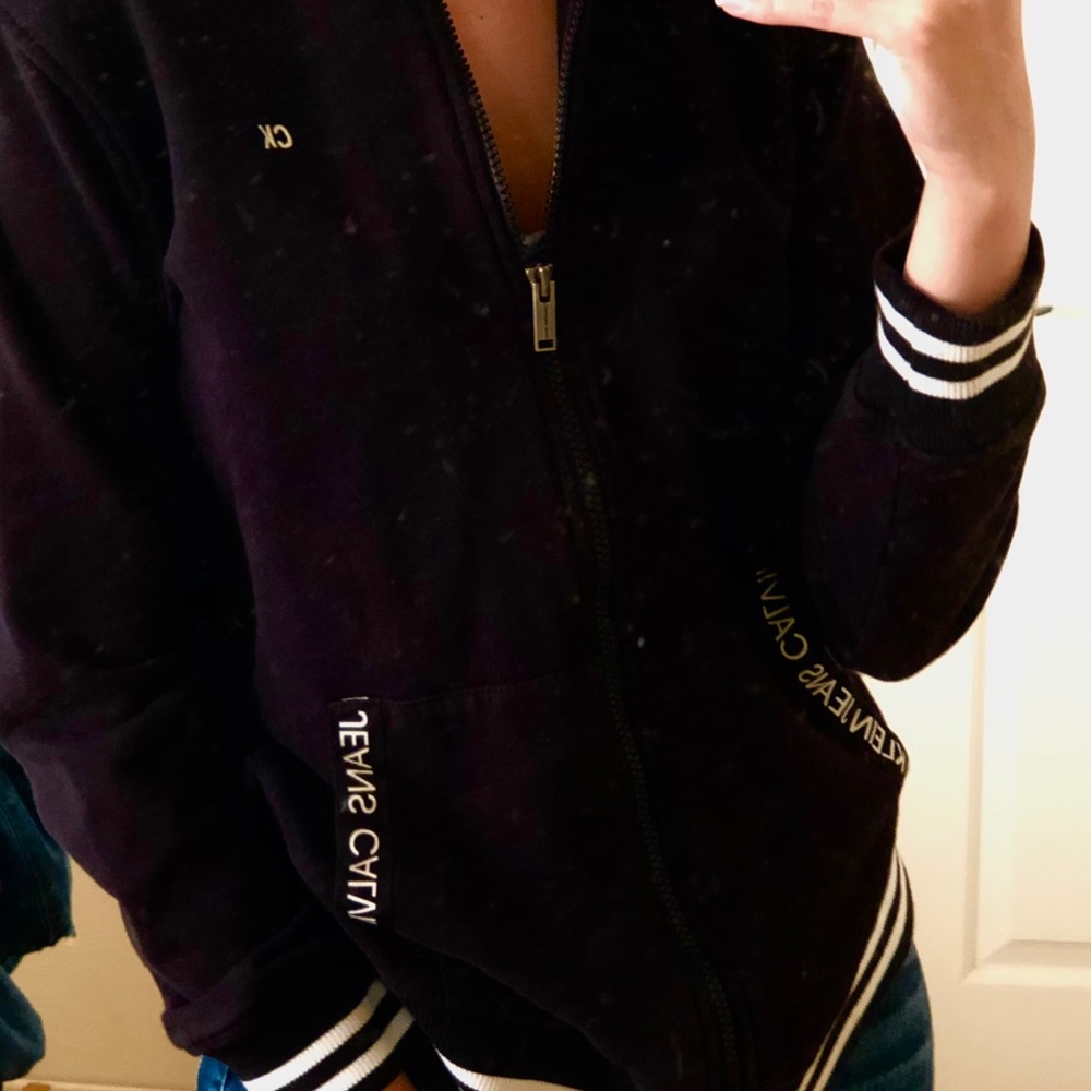 Calvin Klein black zippers hoodie